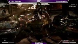 Satsuiyeshadou Jax vs AF0xyGrampa Kung Lao  MKX