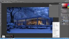 پست پروداکشن حرفه ای معماری در فتوشاپ به زبان فارسی