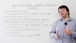 IELTS and TOEFL Academic Vocabulary  Verbs