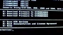 Updating Seagate Firmware on a working Hard drive