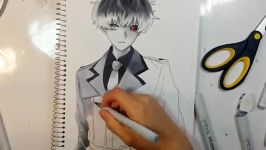 Drawing Sasaki Haise from Tokyo GhoulRe