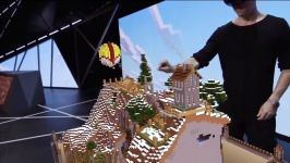 نمایش بازی Minecraft هدست هولولنز در E3 2015