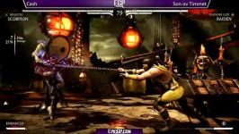 MKX Fight Son ov Timett Raiden vs Cash Scorpion