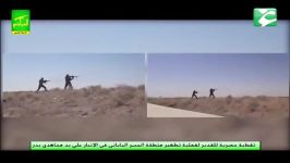 انهدام خودروی انتحاری داعش توسط سربازان سپاه بدر