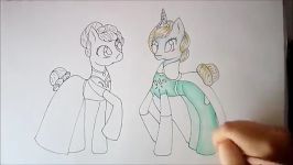 Frozen Speed Art Elsa and Anna Ponies