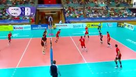 بلژیک VS پرتغال لیگ جهانی والیبال 2015