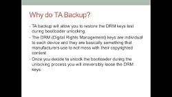 Backup TA partition DRM keys on Xperia Z Z1 etc.