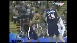 اسلم دانک رویایی vince carter روی سر بازیکن حریف بسکتبال