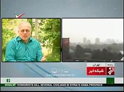 سوتی گزارش هواشناسی 8 دقیقه قبل طوفان تهران