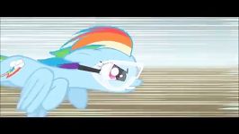 Rainbow Dash Destroying apple jacks barn