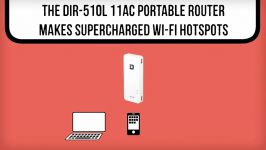 DIR 510L Wi Fi AC750 Portable Router and Charger