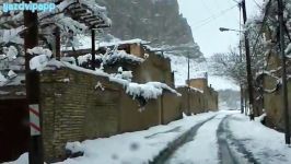 winter and snow manshad yazd روستای منشاد یزد