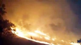 آتش سوزی مناطق وسیعی بلوطستان کوهدشت لرستان