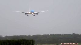 STORM SCHIPHOL KLM GEVAARLIJKE LANDING B777 PH BVB