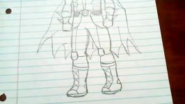 Damian Wayne drawing son of Batman