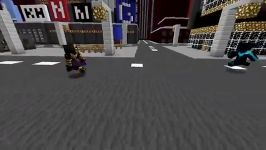 Minecraft Superhero Nightwing and Speedy vs Deathstrok