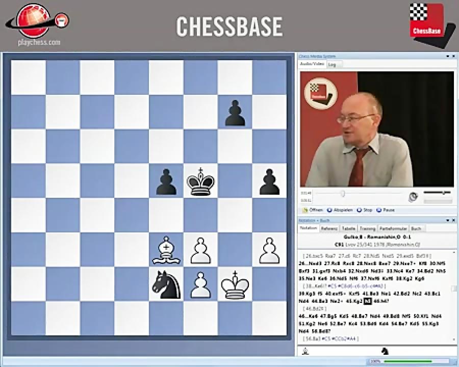 فیلم وسط بازی شطرنج،فیل در برابر اسب chessok.ir