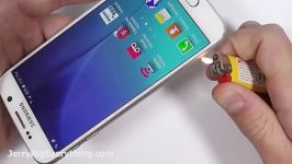 تست مقاومت Galaxy S6 ؛ خراشیدگی سوختگی تست خم شدن