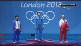 مراسم نقره نصیر شلال وزنه برداری المپیک 2012 لندن بدون سانسور GEM SPORTS