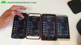 تست بنچمارک ؛ S6 vs S6 Edge vs HTC One M9 vs G Flex 2