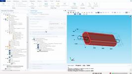 COMSOL Multiphysics tutorial Absorptive Muffler Acousti