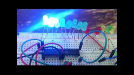 چشمک زن ساده8 LED atmega8  ویدئو سوم