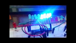 چشمک زن ساده8 LED atmega8  ویدئو چهارم