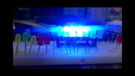 چشمک زن ساده8 LED atmega8  ویدئو پنجم