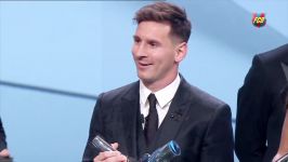 انتخاب لیونل مسی به عنوان بهترین بازیکن سال اروپا  HD