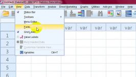 آموزش تغییر فونت در نرم افزار spss