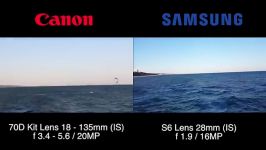 بررسی تست دوربین ، مقایسه S6 VS. DSLR CANON 70D