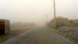 وزش طوفان گرد خاک در شهرستان هیرمند