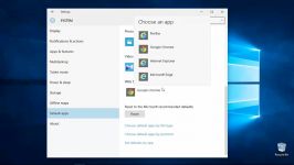 نحوه انتخاب مرورگر پیشفرض برای ویندوز 10