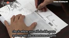 Manga drawing lesson 013 How to use screen tone