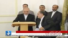 شوخی روحانی ظریف صالحی در مراسم معارفه