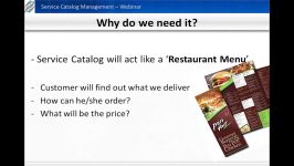 وبینار مدیریت کاتالوگ خدمات –Service Catalog Management
