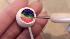 How to make rainbow cake popsDIY