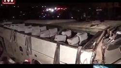 واژگونی اتوبوس زائران عراقی در بازگشت به مرز مهران