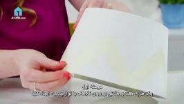 رنگ آمیزی یک آباژور پارچه ای