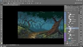 Digitally Painting Forest Concepts in Photoshop