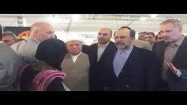 بازدید آیت الله رفسنجانی غرفه نگاه هوشمند برج میلاد