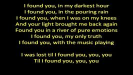 the wanted i found you lyric