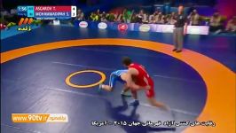 پیروزی محمدی مقابل آذربایجان کسب مدال برنز ۶۵kg