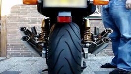 Yamaha XJR 1300 with Laser Xtreme exhausts