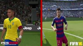 چهره بازیکنان در PES2016 FIFA16