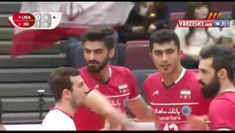 خلاصه بازی والیبال ایران آمریکا جام جهانی 2015