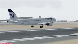 لندینگ ایرباس A320 ایران ایر در فرودگاه امام خمینی ره