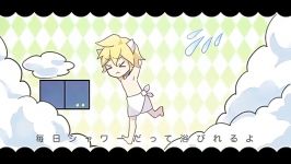 Kagamine len and 96neko  ah its a wonderful cat life