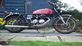 Honda CB 400 4 cb4004 cb400 four 1977 startup and test ride