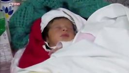نوزاد پناهجویی زیر پل به دنیا آمد